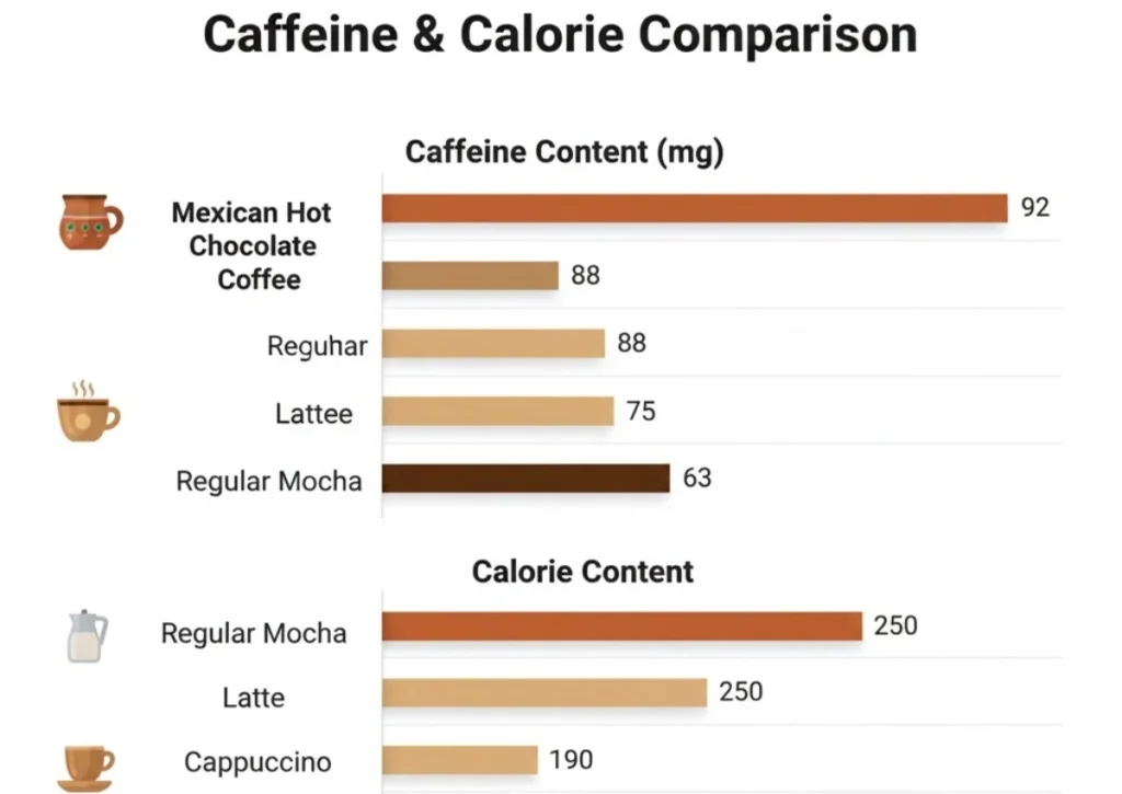 Mexican Hot Chocolate Coffee Recipe Guide – Easy Café-Style mexican hot chocolate coffee nutrition chart.webp