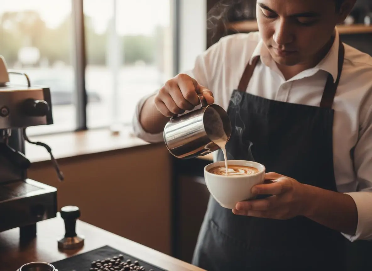 making coffee cafe style