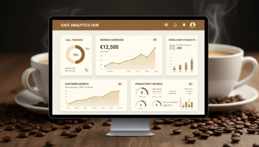 revenue dashboard caffee sales